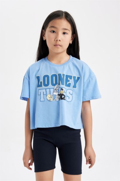 Girl Looney Tunes Short Sleeve Crop T-Shirt
