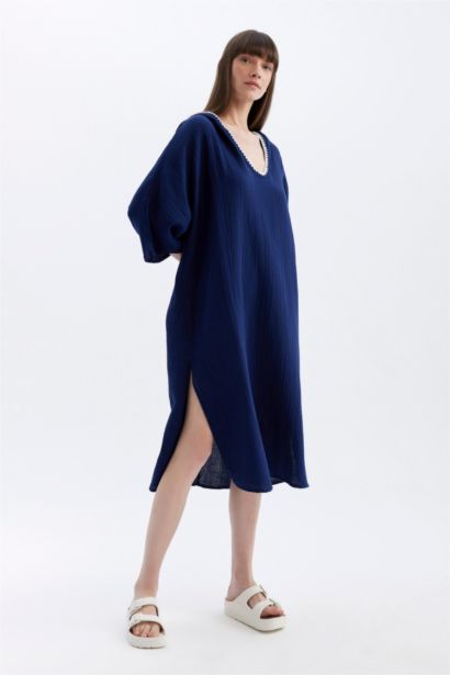 فستان بحر قطن قصة عادية من Fall in Love