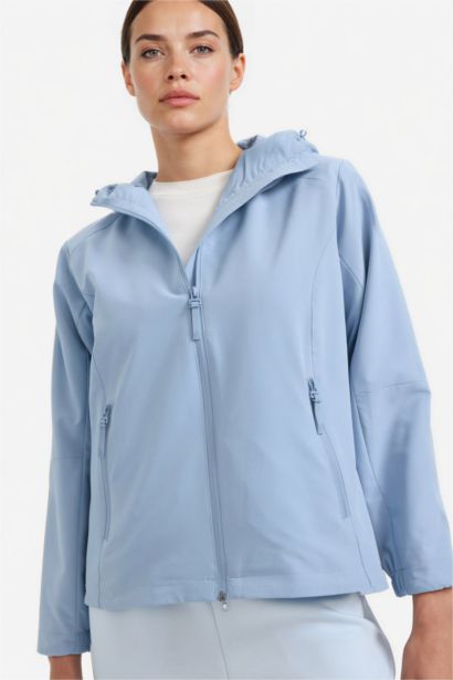 DeFactoFit Regular Fit Silk Fabric Waterproof Rain Jacket