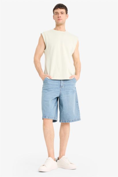 تانك قطن توب أوفر سايز برقبة مستديرة بدون كم مطبوع