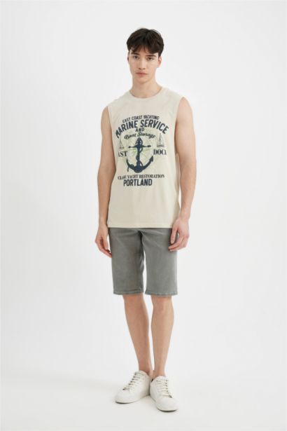 تانك توب قصة عادية برقبة مستديرة