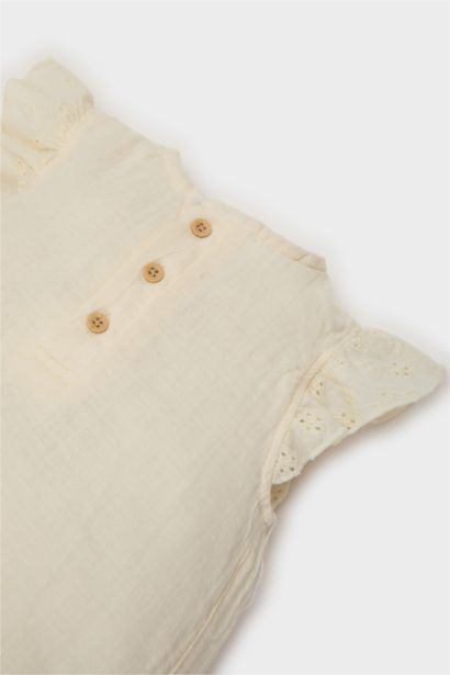 Combinaison en mousseline pour bébé fille