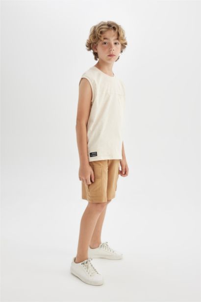 Boy Boy Crew Neck Sleeveless T-Shirt