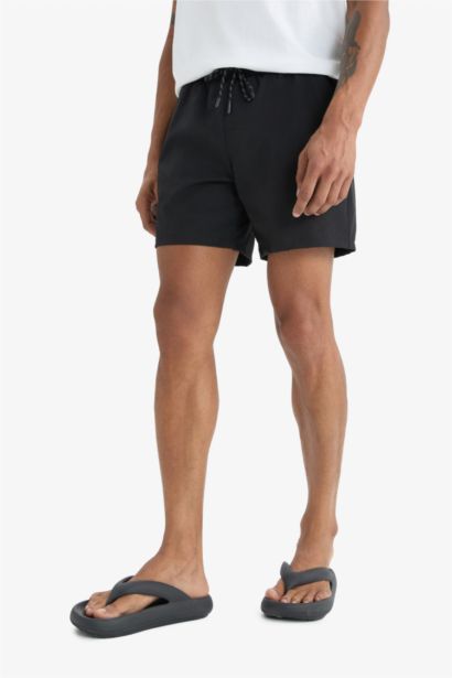 DeFactoFit Printed Flexible Textured Sports Swim Shorts