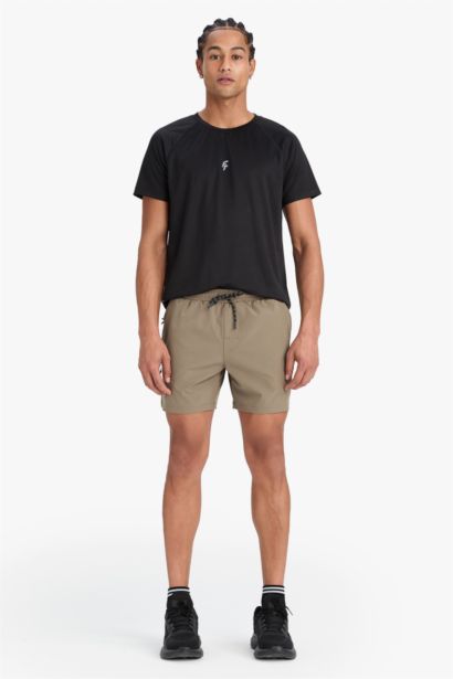DeFactoFit Printed Flexible Textured Sports Swim Shorts