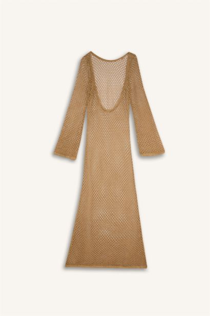 فستان بحر طويل تريكو قصة عادية من Fall in Love