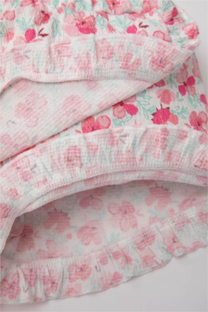 Jupe-short fleurie pour Bébé Fille