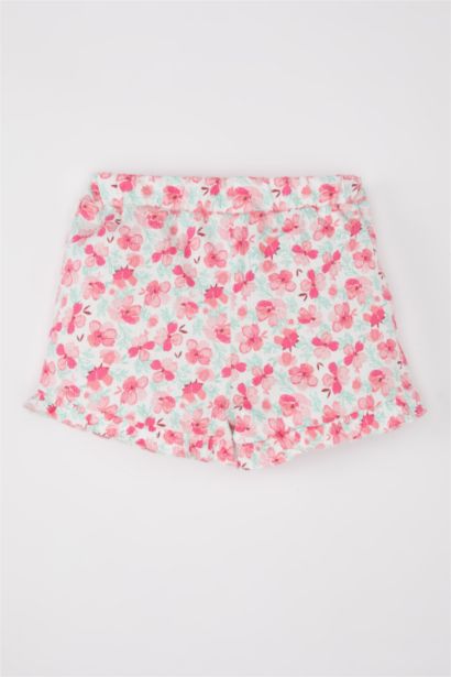 Jupe-short fleurie pour Bébé Fille