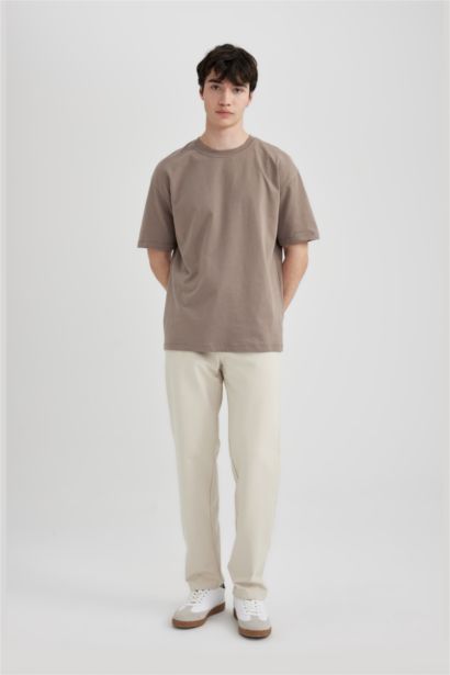 Boxy Fit Crew Neck Short Sleeve T-Shirt