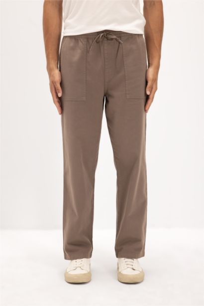 سروال جبردين بقصة مستقيمة