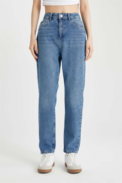 Джинсы Lina Mom Fit с высокой талией