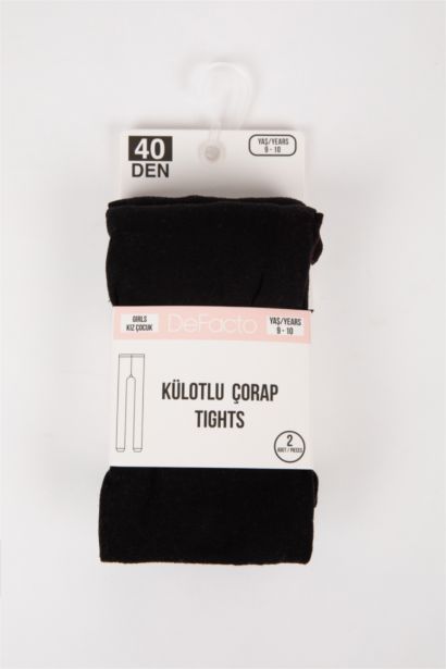 جوارب كيلون قطن بناتي - قطعتين