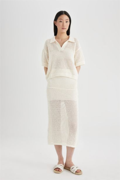 Knitwear Midi Skirt