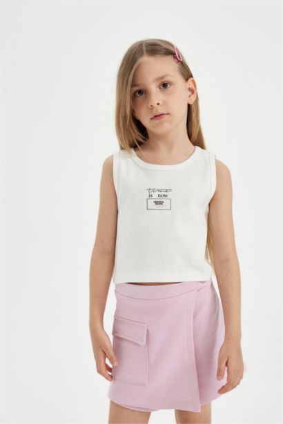 Ensemble 2 pièces de Débardeur imprimé et jupe short pour Fille