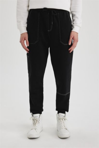 Regular Fit Rib Hem With Pockets Trousers