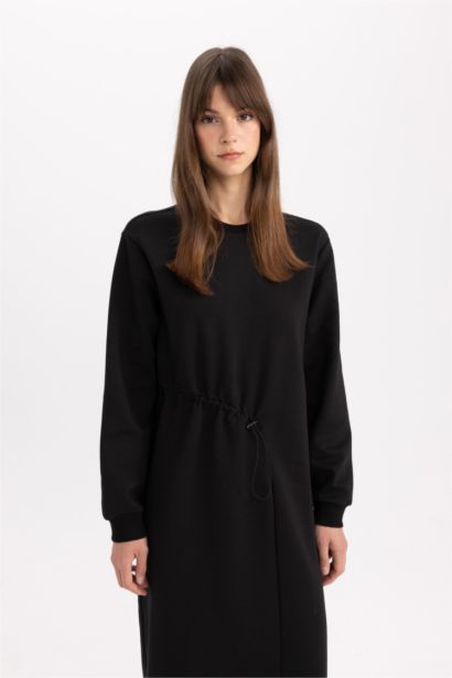 Robe longue Premium coupe régulière à Manches Longues