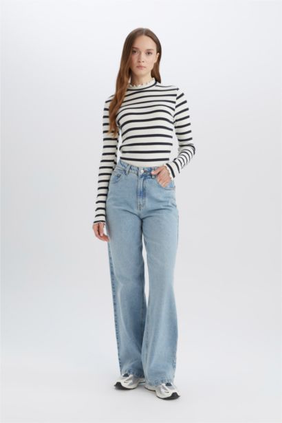 Fitilli Kaşkorse Uzun Kollu Tunik