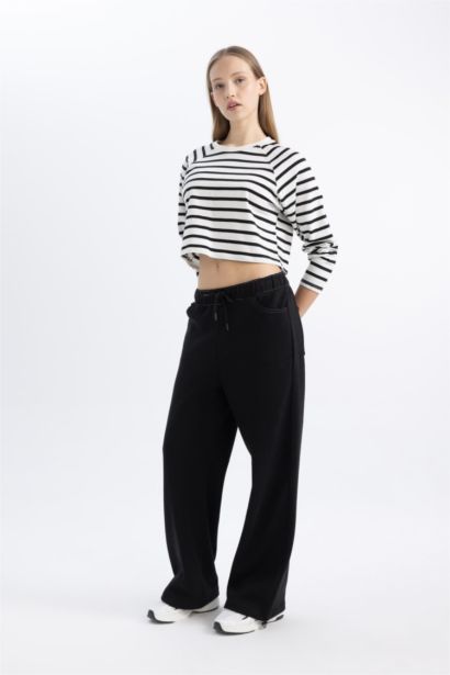 Wide Leg Thick Fabric Sweatpants