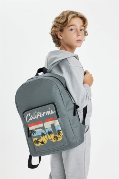 Unisex Çocuk Baskılı Oxford Okul Sırt Çantası