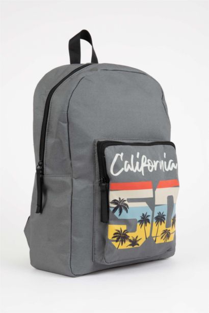 Unisex Çocuk Baskılı Oxford Okul Sırt Çantası