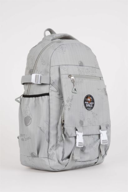 Unisex Çocuk Desenli Oxford Okul Çantası