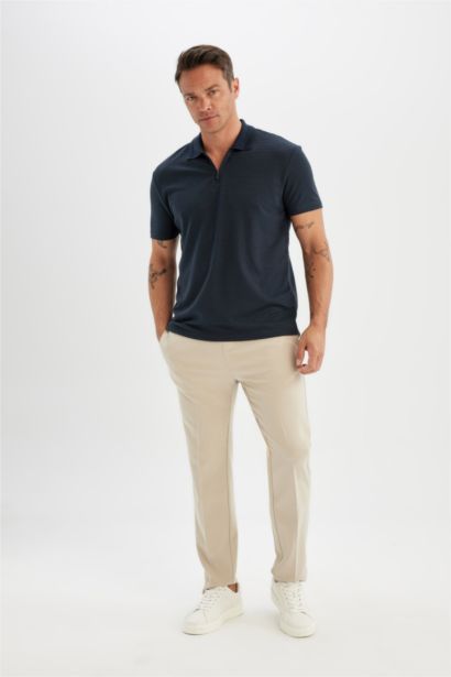 New Regular Fit Polo Collar Polo T-Shirt