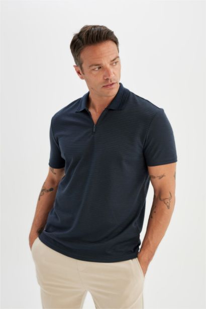 New Regular Fit Polo Collar Polo T-Shirt