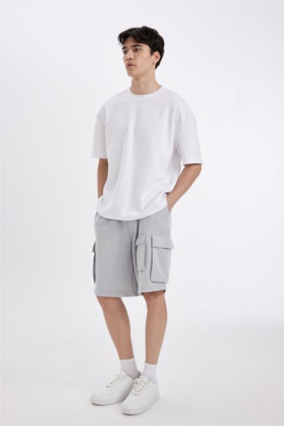 شورت كارجو قصة مريحة بجيب