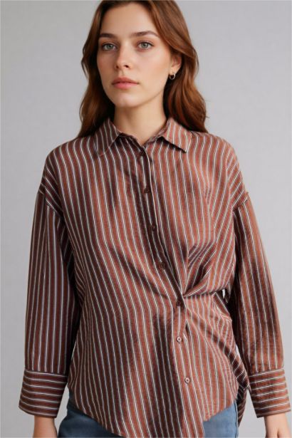 Relax Fit Printed Long Sleeve Tunic