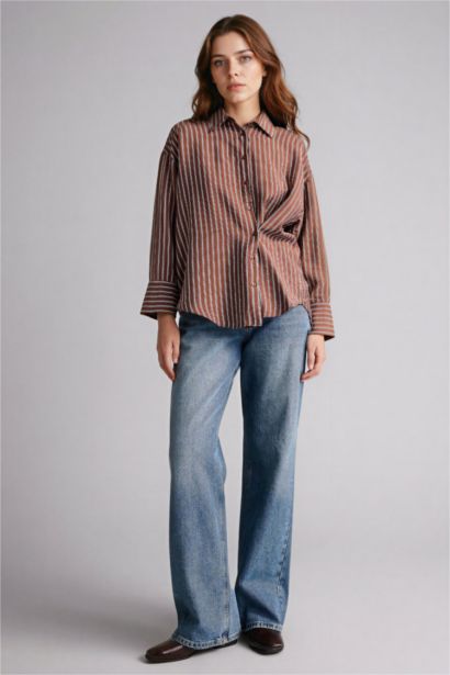 Relax Fit Printed Long Sleeve Tunic