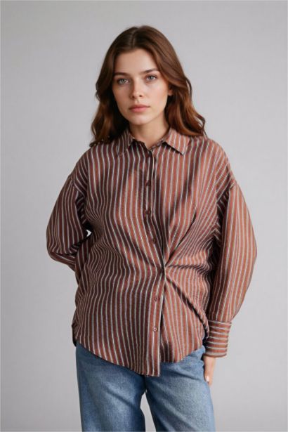 Relax Fit Printed Long Sleeve Tunic