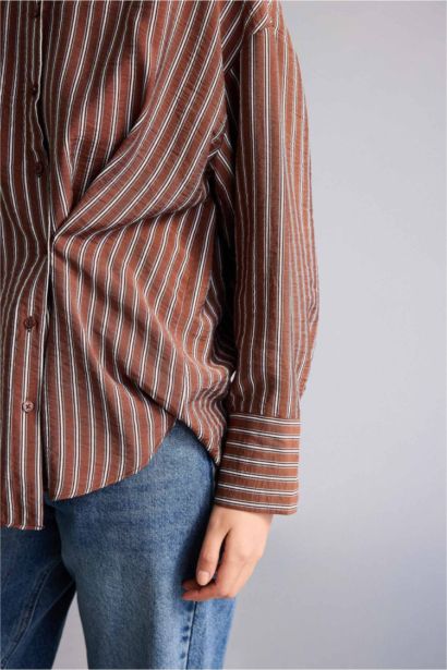 Relax Fit Printed Long Sleeve Tunic