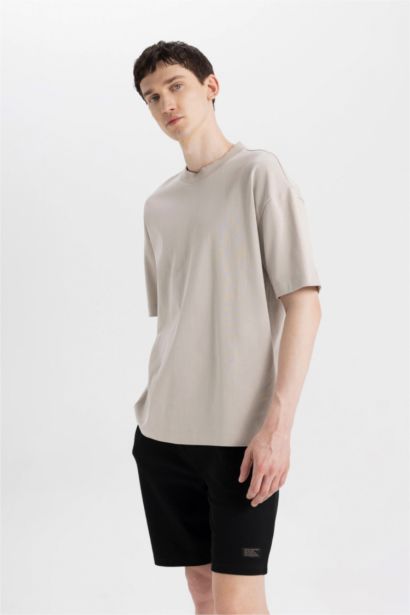 Regular Fit Thin Sweatshirt Fabric Shorts