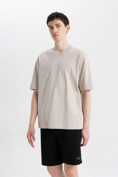 Regular Fit Thin Sweatshirt Fabric Shorts