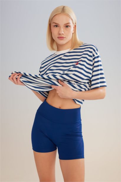 DeFactoFit Biker Waist Wrapping Heavy Fabric Leggings