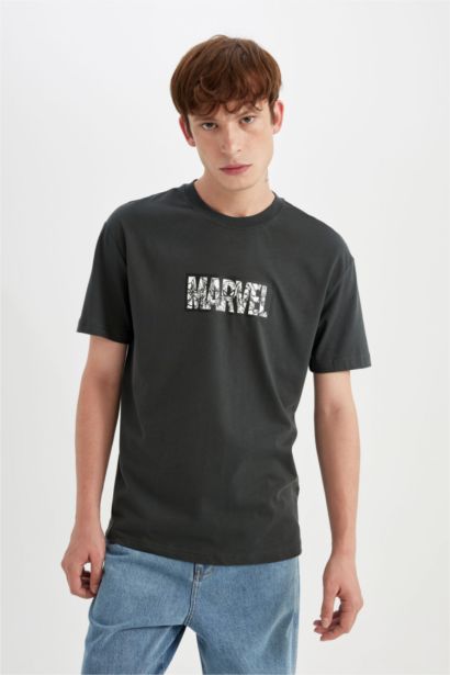 Regular Fit Licensed by Marvel Crew Neck Short Sleeve T-Shirt