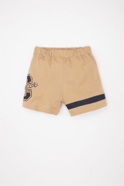 Baby Boy Crew Neck Printed T-Shirt Shorts 2 Piece Set