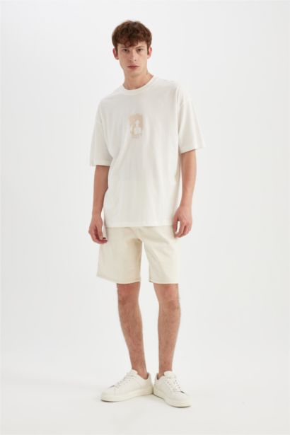 One Piece Oversize Fit Crew Neck Short Sleeve T-Shirt