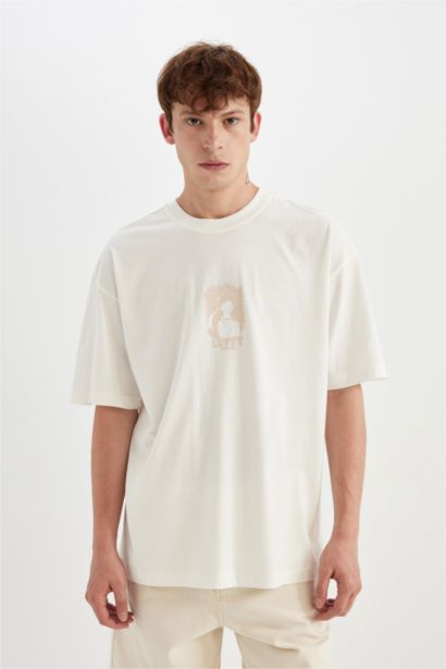 One Piece Oversize Fit Crew Neck Short Sleeve T-Shirt