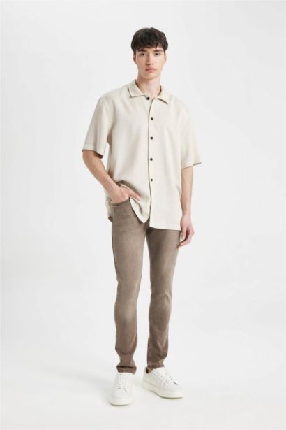 Pedro Slim Fit Dar Kalıp Normal Bel Dar Paça Jean Pantolon