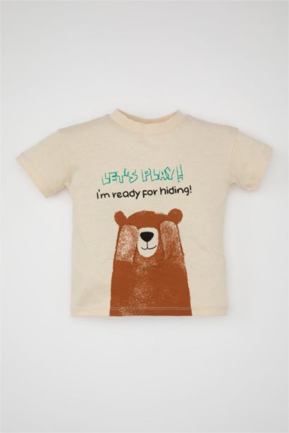 T-Shirt à Manches Courtes à Motifs D'Animaux pour Bébé Garçon