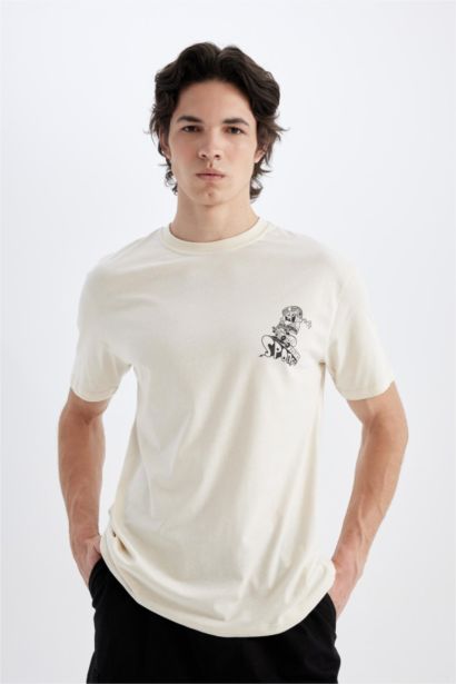 SpongeBob Regular Fit Bisiklet Yaka Kısa Kollu Tişört