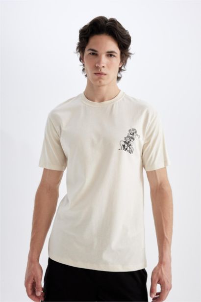 SpongeBob Regular Fit Bisiklet Yaka Kısa Kollu Tişört