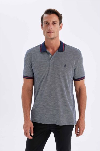 New Regular Fit Short Sleeve Pique Polo T-Shirt