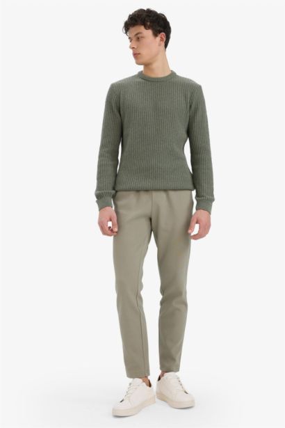 Regular Fit Regular Hem Trousers