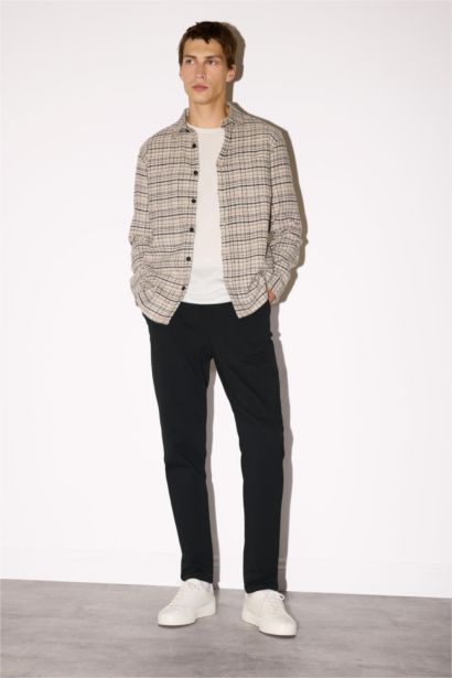 Regular Fit Regular Hem Trousers