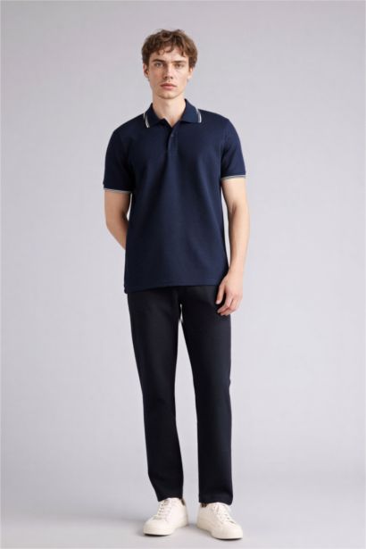 Regular Fit Straight Leg Trousers