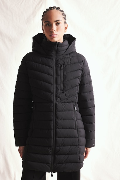 Rüzgar Geçirmez Su İtici Regular Fit Kapüşonlu Şişme Parka Mont