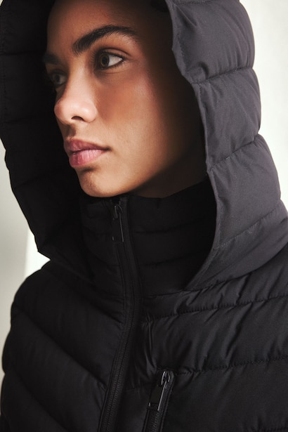 Rüzgar Geçirmez Su İtici Regular Fit Kapüşonlu Şişme Parka Mont