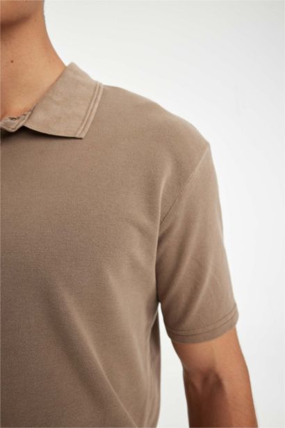T-shirt Polo pour homme en piqué à coupe régulière